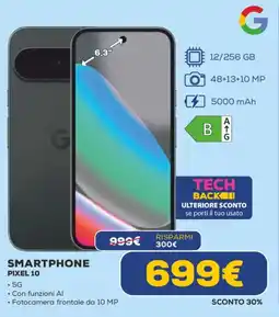 Euronics SAMSUNG Smartphone PIXEL 10 offerta