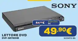 Euronics SONY LETTORE DVD DVP-SR760HB offerta