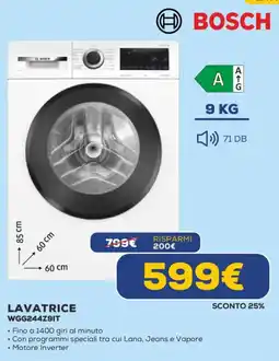 Euronics BOSCH LAVATRICE WGG244Z9IT offerta