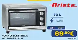 Euronics Ariete forno elettrico bon cuisine 300 985 offerta