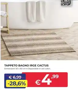 Progress Tappeto bagno irge cactus offerta