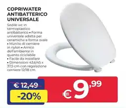 Progress Copriwater antibatterico universale offerta