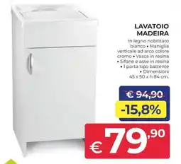 Progress Lavatoio madeira offerta