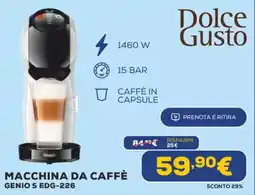 Euronics Dolce gusto macchina da caffè GENIOS EDG-226 offerta