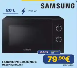 Euronics Samsung forno microonde MS20A3010AL/ET offerta