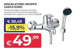 Progress Miscelatore gruppo vasca euro offerta