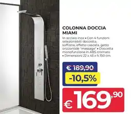 Progress Colonna doccia miami offerta