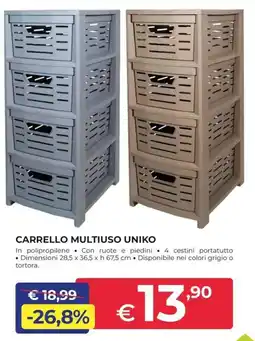 Progress Carrello multiuso uniko offerta