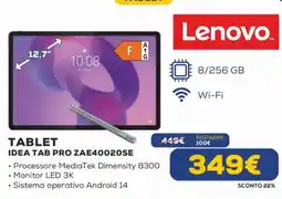 Euronics Lenovo TABLET IDEA TAB PRO ZAE40020SE offerta