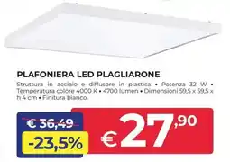 Progress Plafoniera led plagliarone offerta
