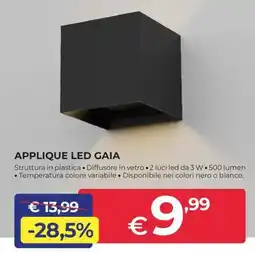Progress Applique led gaia offerta