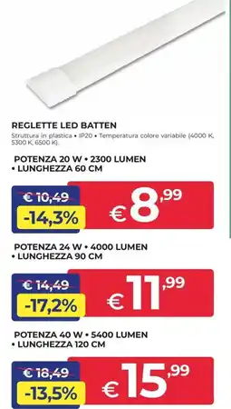 Progress Reglette led batten offerta