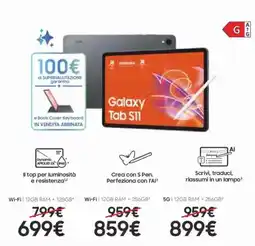 Euronics SAMSUNG Galaxy Tab Galaxy Tab S11 offerta