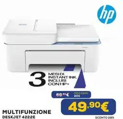 Euronics hp MULTIFUNZIONE DESKJET 4222E offerta