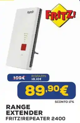Euronics Range extender fritz!repeater 2400 offerta