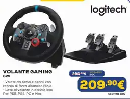 Euronics Logitech volante gaming G29 offerta