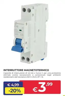Progress Interruttore magnetotermico offerta