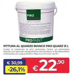 Progress Pittura al quarzo bianco pro quarz offerta