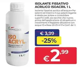 Progress Isolante fissativo acrilico isoacril offerta