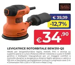 Progress BLACK+ DECKER LEVIGATRICE ROTORBITALE BEW210-QS offerta