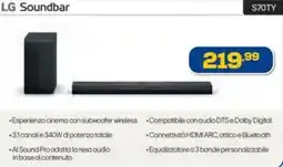 Euronics LG Soundbar S70TY offerta