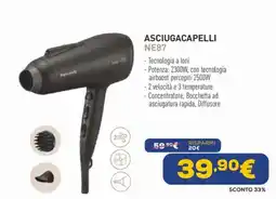 Euronics PanasonicASCIUGACAPELLI Asciugacapelli NE87 offerta