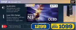 Euronics SAMSUNG S90F 4K Smart TV 55" offerta
