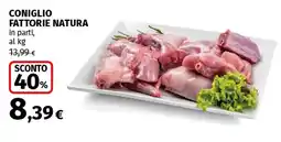 Coop Superstore Coniglio fattorie natura offerta