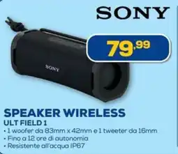 Euronics SONY SPEAKER WIRELESS ULT FIELD 1 offerta