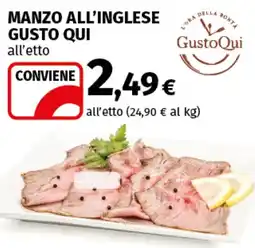 Coop Superstore Manzo all'inglese GUSTO QUI offerta