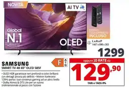 Comet SAMSUNG SMART TV 4K 65" OLED S85F offerta
