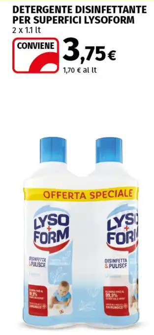 Coop Superstore Detergente disinfettante per superfici LYSOFORM offerta