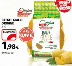 Coop Superstore Patate gialle ORIGINE offerta