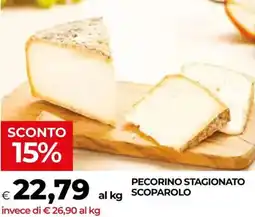 Unicoop Pecorino stagionato scoparolo offerta