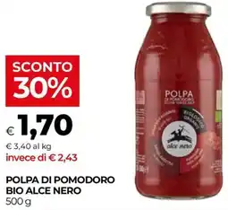 Unicoop Polpa di pomodoro bio alce nero offerta