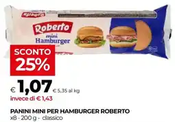 Unicoop Panini mini per hamburger ROBERTO offerta