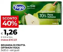 Unicoop Bevanda di frutta optimum YOGA offerta