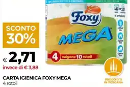 Unicoop Carta igienica FOXY MEGA offerta