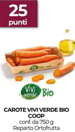 Unicoop Carote vivi verde bio COOP offerta