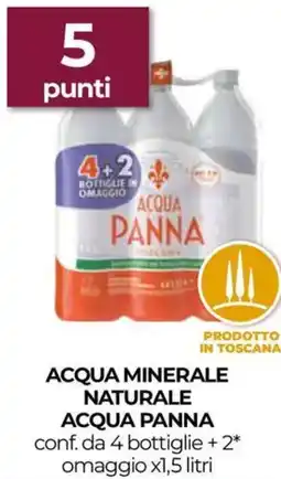 Unicoop Acqua minerale naturale ACQUA PANNA offerta