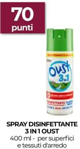 Unicoop Spray disinfettante 3 in 1 oust offerta