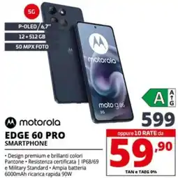 Comet motorola EDGE 60 PRO SMARTPHONE offerta