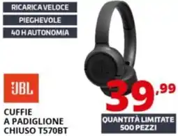 Comet JBL CUFFIE A PADIGLIONE CHIUSO T570BT offerta