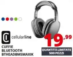 Comet cellularline CUFFIE BLUETOOTH BTHEADBMSMAXIK offerta