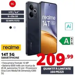 Comet realme 14T 5G SMARTPHONE offerta
