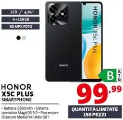 Comet HONOR X5C PLUS SMARTPHONE offerta