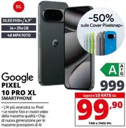 Comet Google PIXEL 10 PRO XL SMARTPHONE offerta