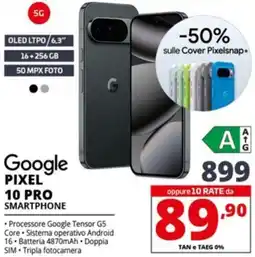 Comet Google PIXEL 10 PRO SMARTPHONE offerta