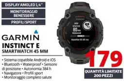 Comet GARMIN INSTINCT E SMARTWATCH 45 MM offerta