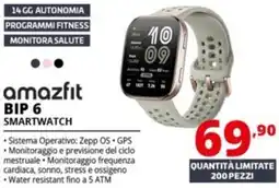 Comet amazfit BIP 6 SMARTWATCH offerta